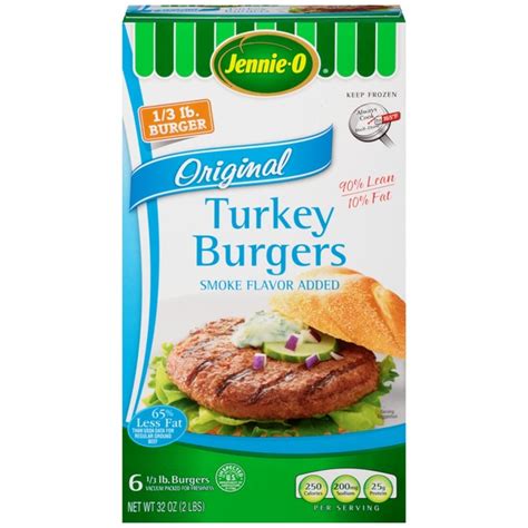 How much fat is in 1/3 pound turkey burger - calories, carbs, nutrition