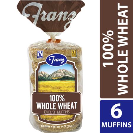 How much fat is in 100% whole wheat english muffin - calories, carbs, nutrition