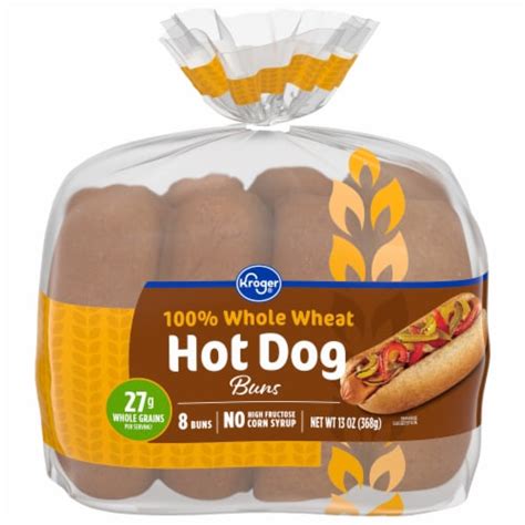 How much fat is in 100% whole wheat hot dog buns - calories, carbs, nutrition