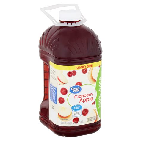 How much fat is in 100 % apple cranberry juice - calories, carbs, nutrition