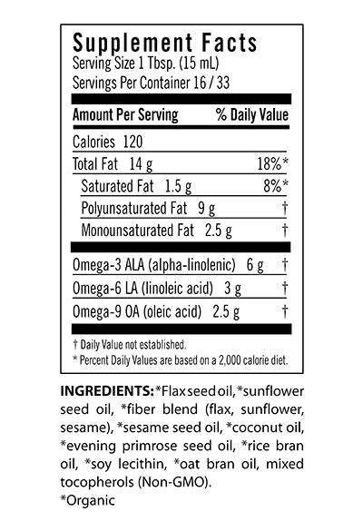 How much fat is in 3-6-9 blend - calories, carbs, nutrition