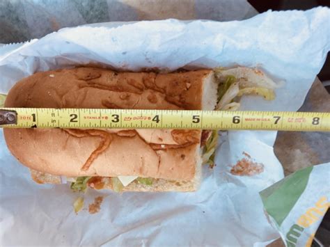 How much fat is in 6 inch sub - calories, carbs, nutrition