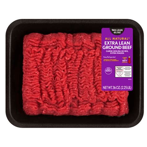 How much fat is in 96% ground beef - calories, carbs, nutrition