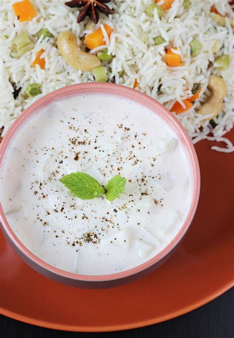 How much fat is in accompaniment - cucumber raita - calories, carbs, nutrition