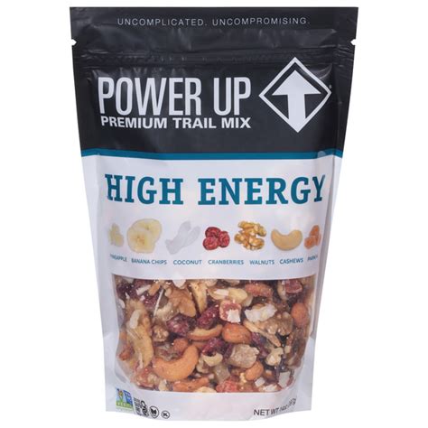 How much fat is in all energy trail mix - calories, carbs, nutrition