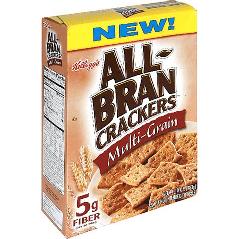 How much fat is in all-bran crackers multi-grain - calories, carbs, nutrition