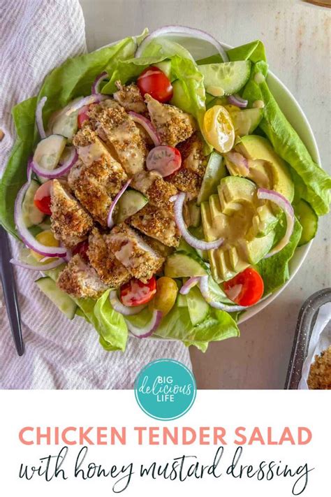 How much fat is in almond chicken tender salad - calories, carbs, nutrition