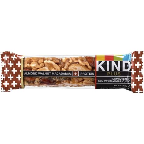 How much fat is in almond walnut macadamia bar with peanuts and protein - calories, carbs, nutrition