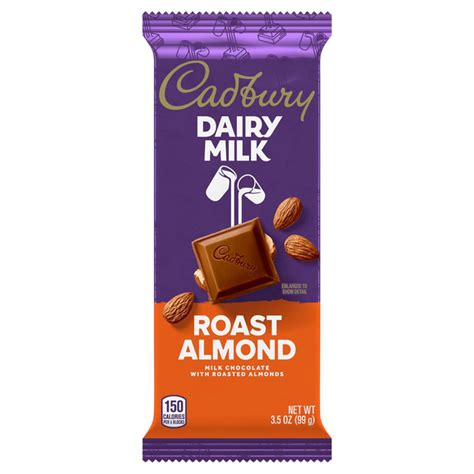 How much fat is in almonds - rich roasted whole in milk chocolate - calories, carbs, nutrition