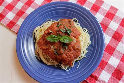 How much fat is in angel hair marinara - calories, carbs, nutrition