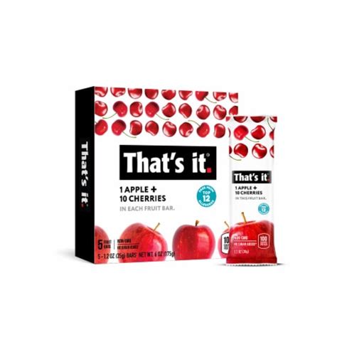 How much fat is in apple and cherry fruit bar - calories, carbs, nutrition