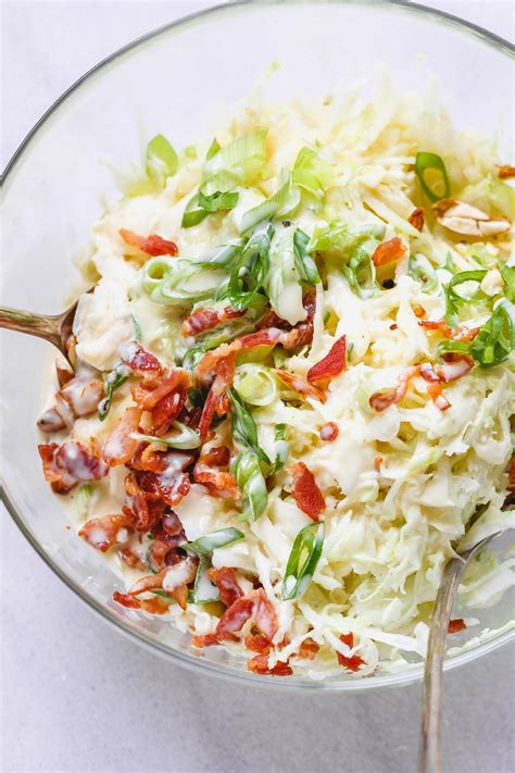 How much fat is in apple bacon coleslaw - calories, carbs, nutrition