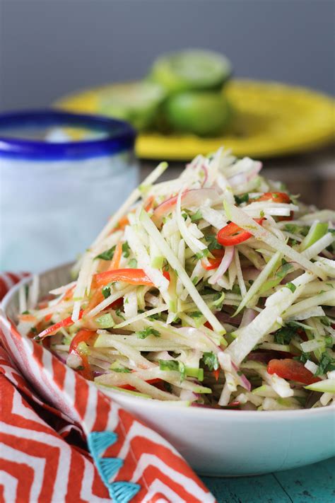 How much fat is in apple jicama slaw - calories, carbs, nutrition
