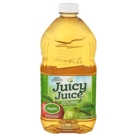 How much fat is in apple juice 100% - calories, carbs, nutrition