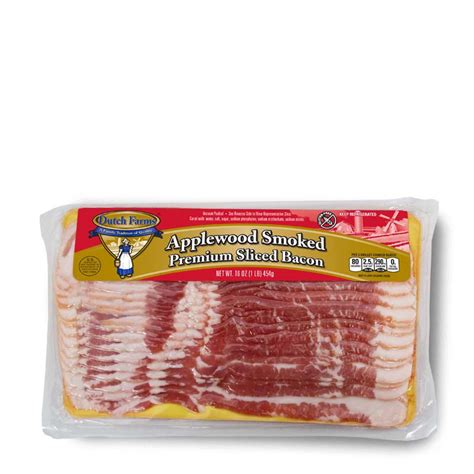 How much fat is in applewood bacon - calories, carbs, nutrition