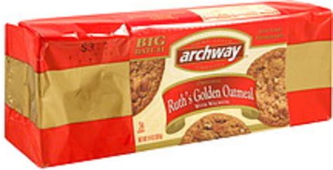 How much fat is in archway home style cookies, oatmeal - calories, carbs, nutrition