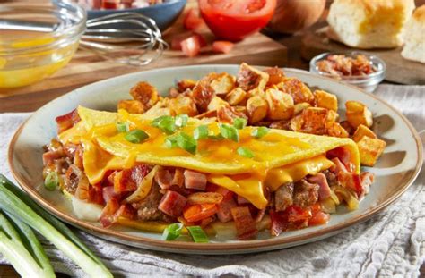 How much fat is in arnot's meat and cheese omelet - calories, carbs, nutrition