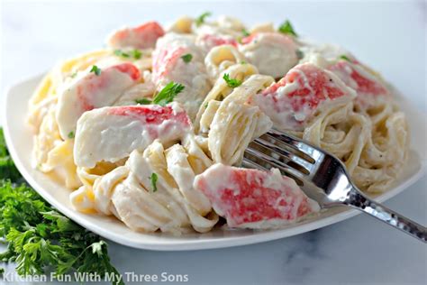 How much fat is in artichoke and crab alfredo pasta - calories, carbs, nutrition