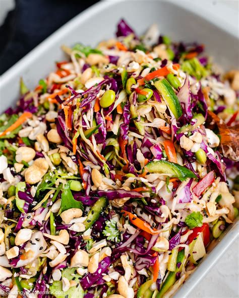 How much fat is in asian crunch salad - calories, carbs, nutrition