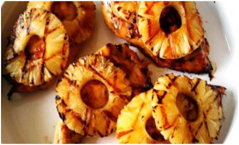 How much fat is in asian grilled pineapple - calories, carbs, nutrition