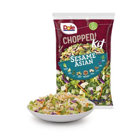 How much fat is in asian sesame salad kit - calories, carbs, nutrition