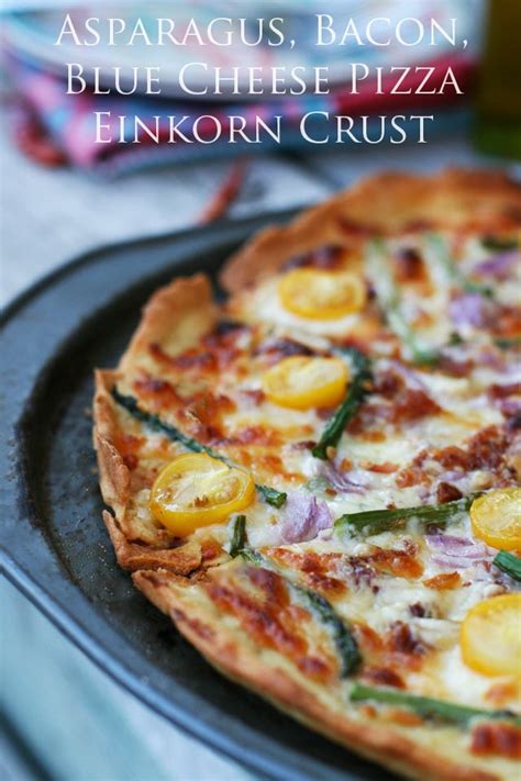 How much fat is in asparagus and bacon pizza wheat crust - calories, carbs, nutrition
