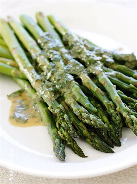 How much fat is in asparagus vinaigrette - calories, carbs, nutrition