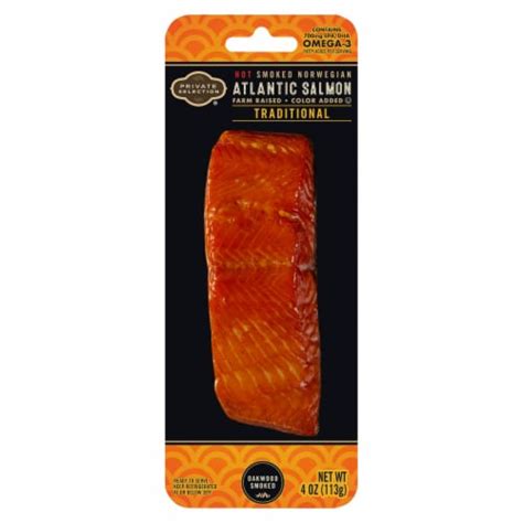 How much fat is in atlantic smoked salmon display - calories, carbs, nutrition