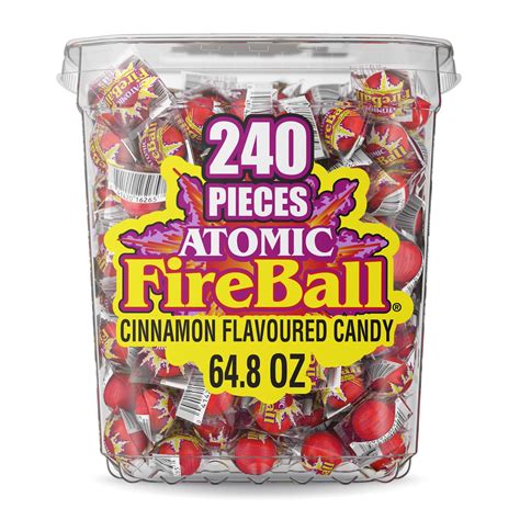 How much fat is in atomic fireball - calories, carbs, nutrition