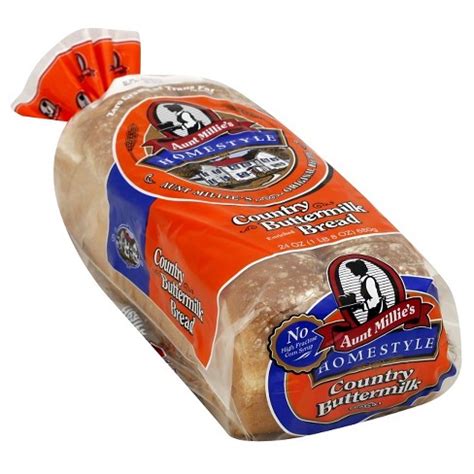 How much fat is in aunt millie's buttermilk bread - calories, carbs, nutrition