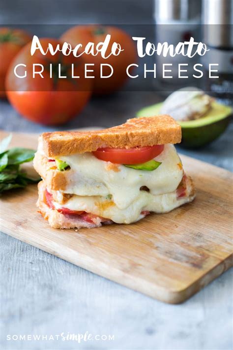 How much fat is in avocado, white cheddar tomato grilled cheese - calories, carbs, nutrition