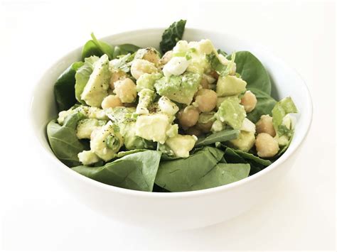 How much fat is in avocado chickpea and feta salad - calories, carbs, nutrition