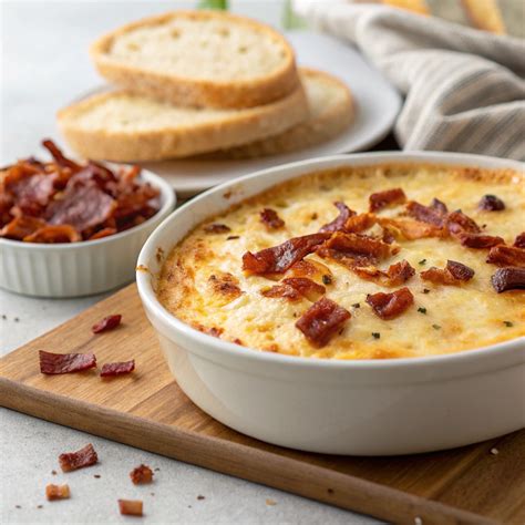 How much fat is in bacon cheese dip - calories, carbs, nutrition