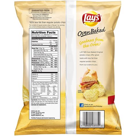 How much fat is in baked chips - calories, carbs, nutrition