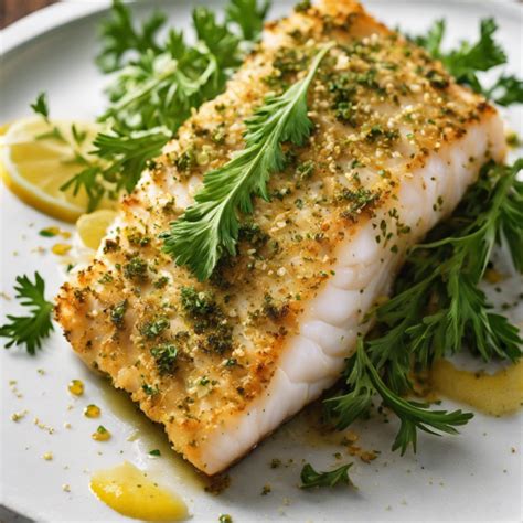 How much fat is in baked citrus herb crusted cod - calories, carbs, nutrition