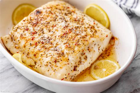 How much fat is in baked halibut with citrus crust, fillet - calories, carbs, nutrition