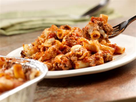 How much fat is in baked ziti - conv. sauce - calories, carbs, nutrition