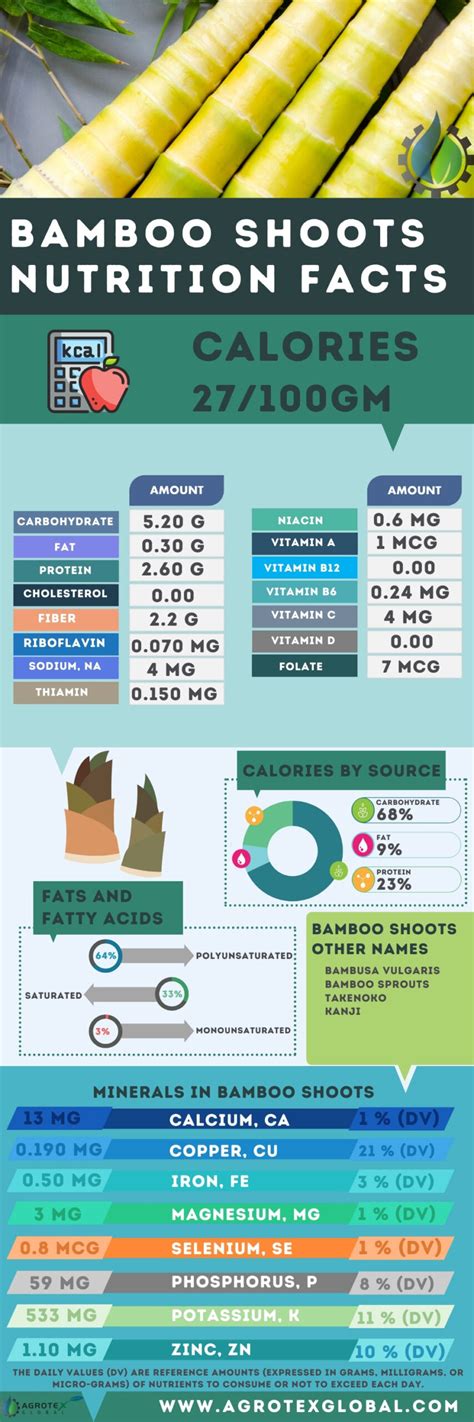 How much fat is in bamboo shoots (62341.2) - calories, carbs, nutrition