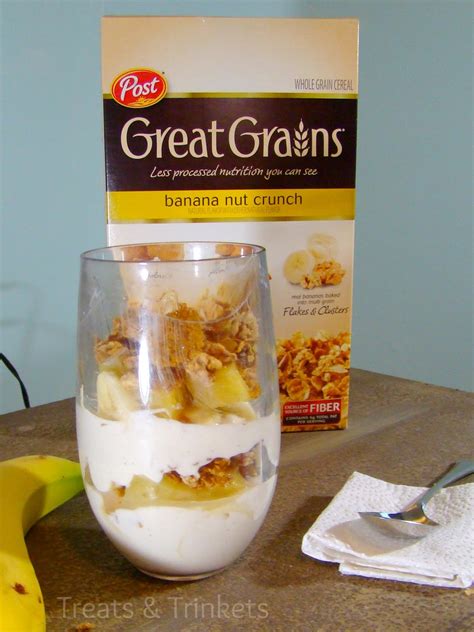 How much fat is in banana crunch parfait with cashews (15079.1) - calories, carbs, nutrition