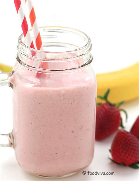 How much fat is in banana strawberry frozen yogurt smoothie - calories, carbs, nutrition