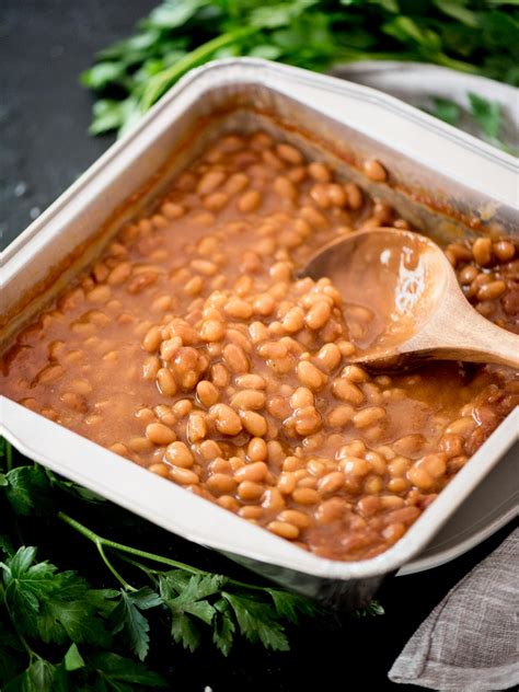 How much fat is in barbequed baked beans - calories, carbs, nutrition