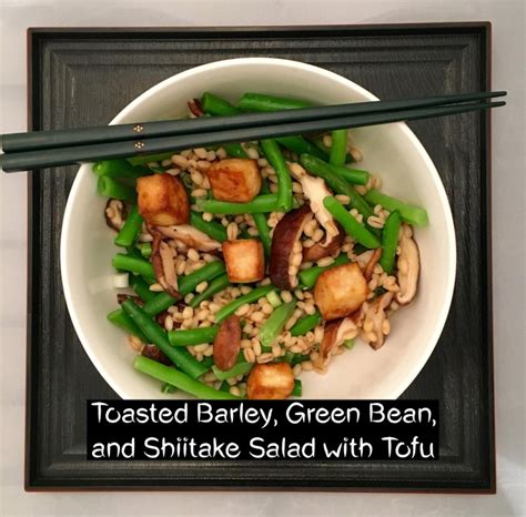 How much fat is in barley, bean and shiitake salad - calories, carbs, nutrition