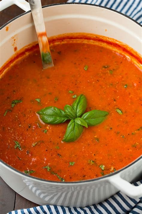 How much fat is in basil tomato soup - calories, carbs, nutrition