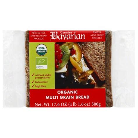 How much fat is in bavarian multi-grain bread - calories, carbs, nutrition