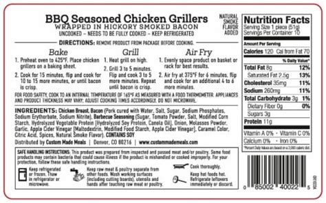 How much fat is in bbq seasoned chicken - calories, carbs, nutrition