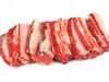 How much fat is in beef, rib, small end (ribs 10-12), separable lean only, trimmed to 1/8