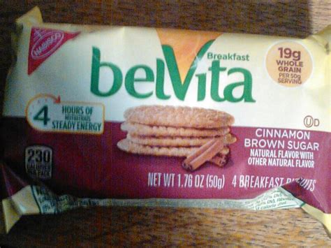 How much fat is in belvita - calories, carbs, nutrition