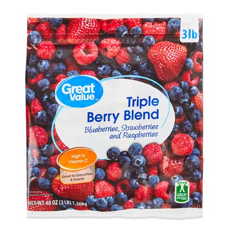 How much fat is in berry blend - calories, carbs, nutrition