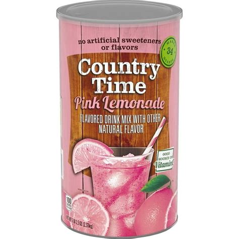 How much fat is in bev lemonade country time 8 fl oz - calories, carbs, nutrition