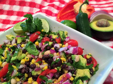 How much fat is in black bean salad w/avocado-lime - calories, carbs, nutrition